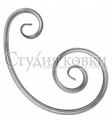 Кованый элемент: SK46.02 Вензель ассиметричный (450-285-145)