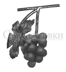 Кованый элемент: SK21.03 Виноград с листом